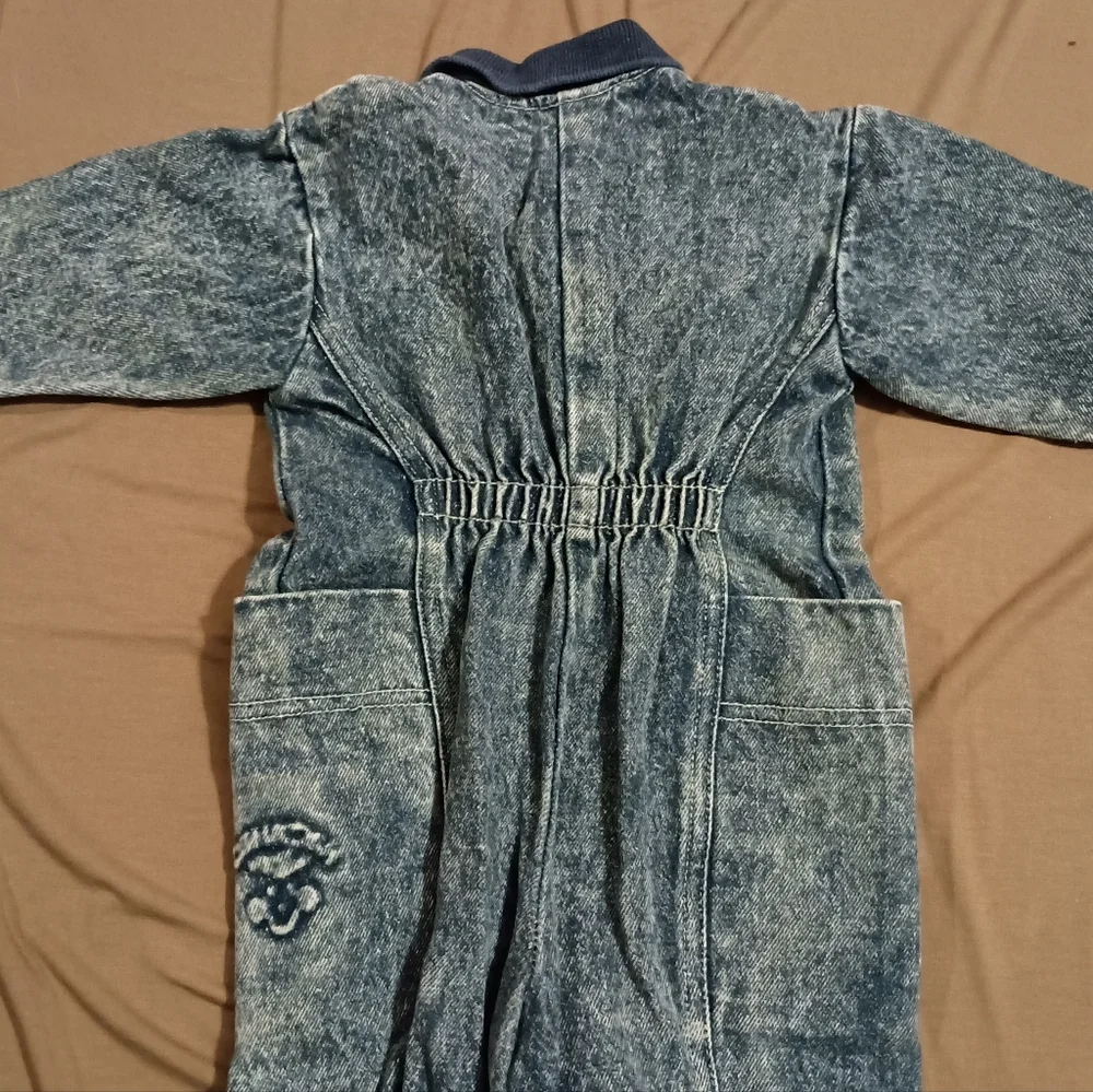 Vintage OshKosh B’gosh Acid Wash Denim Pocket Romper